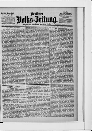Berliner Volkszeitung vom 07.07.1904