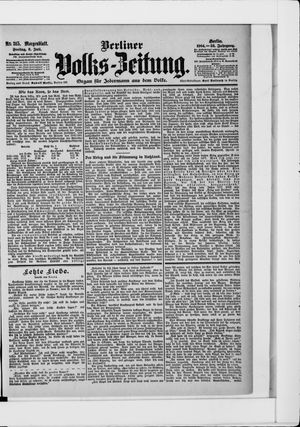 Berliner Volkszeitung vom 08.07.1904