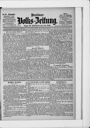 Berliner Volkszeitung on Jul 9, 1904