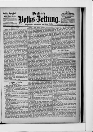 Berliner Volkszeitung vom 10.07.1904