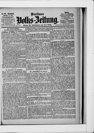 Berliner Volkszeitung vom 11.07.1904