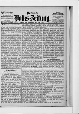Berliner Volkszeitung vom 14.07.1904