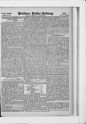 Berliner Volkszeitung on Jul 20, 1904