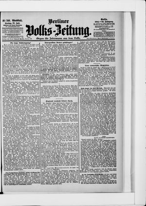 Berliner Volkszeitung vom 22.07.1904