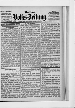 Berliner Volkszeitung vom 30.07.1904