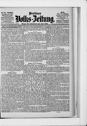 Berliner Volkszeitung vom 30.07.1904