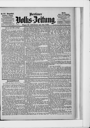 Berliner Volkszeitung vom 02.08.1904