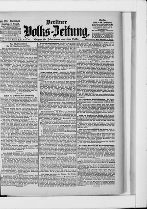 Berliner Volkszeitung vom 02.08.1904