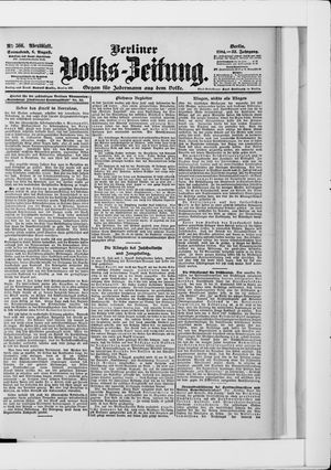 Berliner Volkszeitung vom 06.08.1904