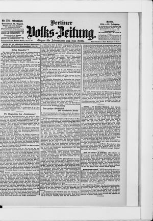Berliner Volkszeitung vom 13.08.1904