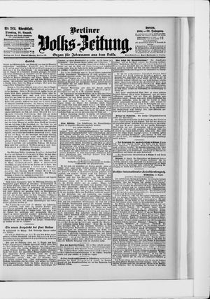 Berliner Volkszeitung vom 16.08.1904