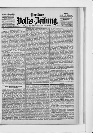 Berliner Volkszeitung vom 17.08.1904