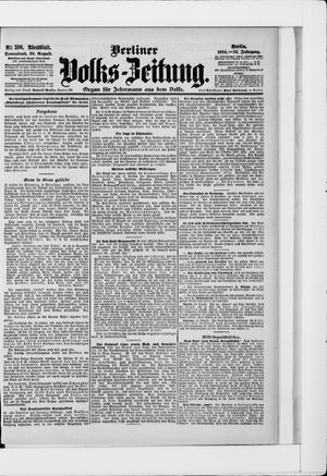 Berliner Volkszeitung vom 20.08.1904