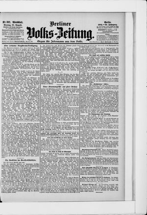 Berliner Volkszeitung vom 22.08.1904
