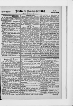 Berliner Volkszeitung on Aug 23, 1904