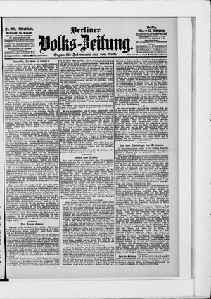 Berliner Volkszeitung vom 24.08.1904