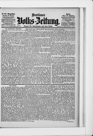 Berliner Volkszeitung vom 28.08.1904