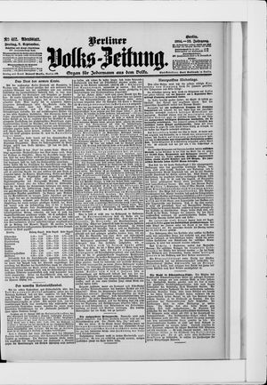 Berliner Volkszeitung vom 02.09.1904