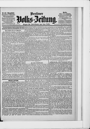 Berliner Volkszeitung vom 03.09.1904
