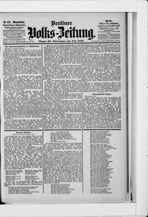 Berliner Volkszeitung vom 08.09.1904