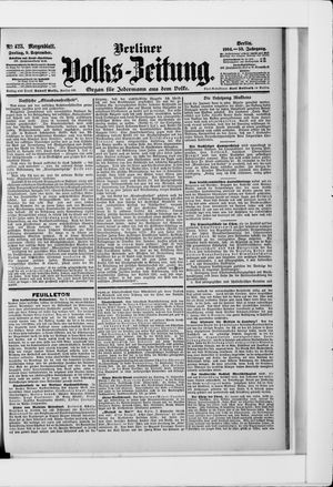 Berliner Volkszeitung vom 09.09.1904