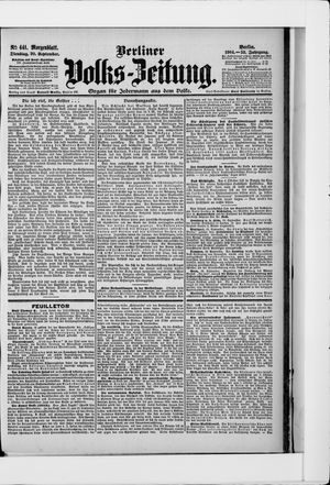 Berliner Volkszeitung vom 20.09.1904