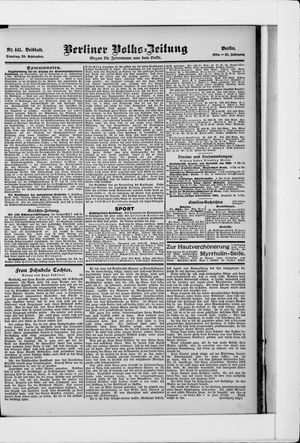 Berliner Volkszeitung vom 20.09.1904
