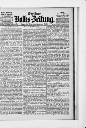 Berliner Volkszeitung vom 23.09.1904