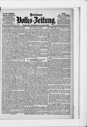 Berliner Volkszeitung vom 28.09.1904