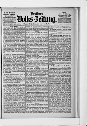 Berliner Volkszeitung vom 06.10.1904