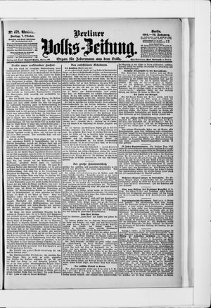 Berliner Volkszeitung vom 07.10.1904
