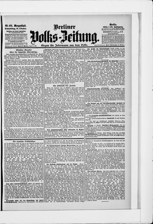 Berliner Volkszeitung vom 13.10.1904