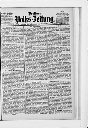 Berliner Volkszeitung on Oct 20, 1904