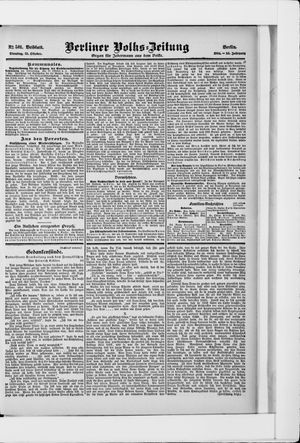 Berliner Volkszeitung vom 25.10.1904