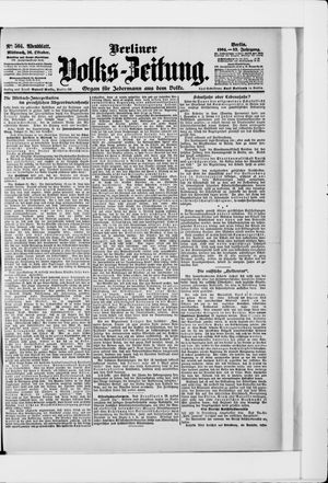 Berliner Volkszeitung vom 26.10.1904