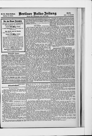 Berliner Volkszeitung vom 30.10.1904