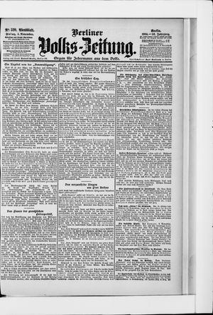 Berliner Volkszeitung on Nov 4, 1904