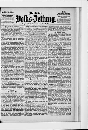 Berliner Volkszeitung vom 05.11.1904
