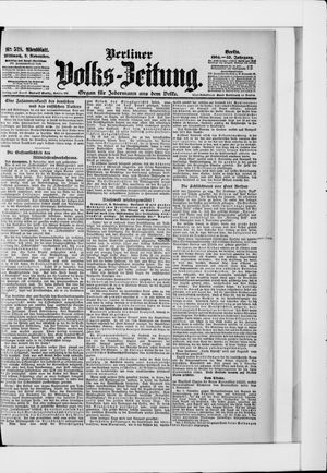 Berliner Volkszeitung vom 09.11.1904
