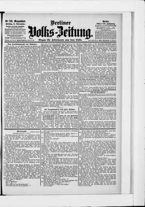 Berliner Volkszeitung vom 11.11.1904