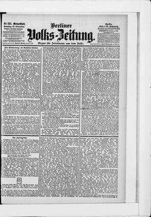 Berliner Volkszeitung vom 13.11.1904