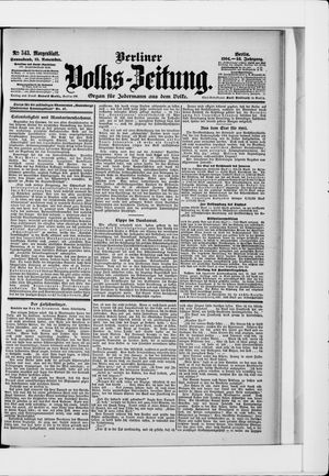 Berliner Volkszeitung vom 19.11.1904