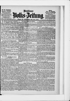 Berliner Volkszeitung on Nov 21, 1904