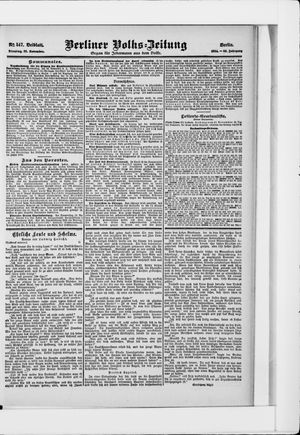 Berliner Volkszeitung vom 22.11.1904