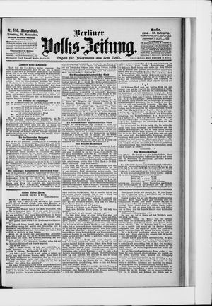 Berliner Volkszeitung vom 29.11.1904