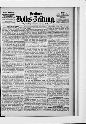 Berliner Volkszeitung vom 30.11.1904