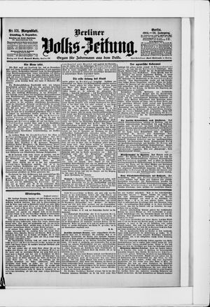 Berliner Volkszeitung on Dec 6, 1904