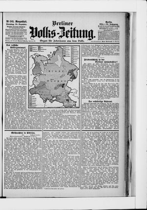 Berliner Volkszeitung on Dec 20, 1904