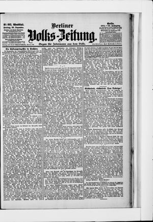 Berliner Volkszeitung vom 23.12.1904