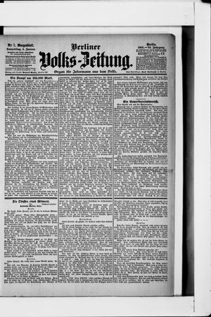 Berliner Volkszeitung vom 05.01.1905